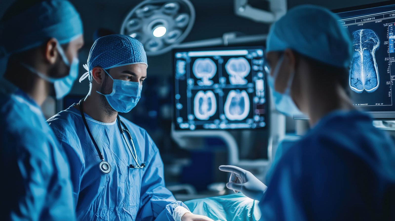 Modern healthcare facility with integrated systems